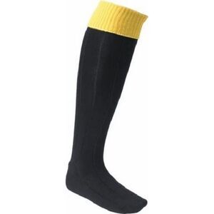 Euro Mens Football Socks / Black/Amber